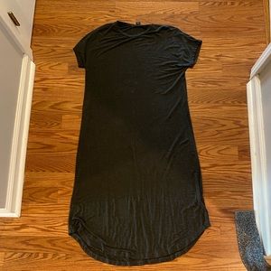 Dark gray T-shirt dress